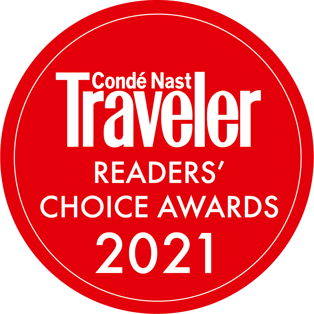 Condé Nast Traveler Readers' Choice award 2021